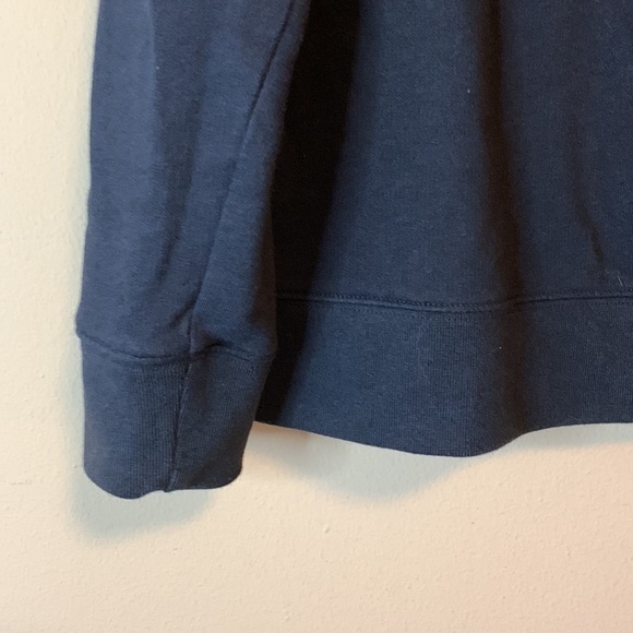 Untuckit Mens Navy Pullover Quarter Zip Cotton Long Sleeve Active Sweatshirt Med - Picture 8 of 12